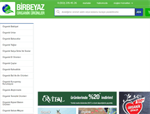 Tablet Screenshot of birbeyazorganik.com